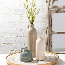 Load image into Gallery viewer, Sullivans Modern Farmhouse Decorative Small Ceramic Jug Vase Set of Three (3), 4”, 7.5” &amp; 10” Tall, Crackled Finish Faux Floral Jugs, Distressed Decoration for Rustic Décor, Housewarming Gift (CM2431)
