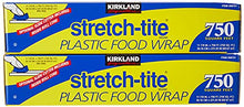 Load image into Gallery viewer, KIRKLAND SIGNATURE Stretch Tite Plastic Wrap Pack X 750' 1" (1500 Sq'),, None, 2.0 Count 2
