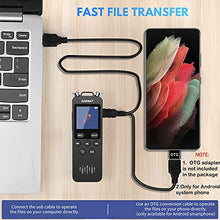 Load image into Gallery viewer, GARMAY Digital Voice Recorder 2022 Upgraded 48GB 1536KBPS 3343Hours Recording Capacity 32Hours Battery Time Activated Recorder with Noise Reduction Audio Recorder with Playback for Meeting Lecture
