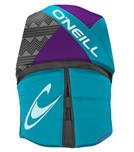 Load image into Gallery viewer, O'Neill Women's Reactor USCG Life Vest, Turquoise/UV/Black,4
