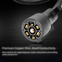 Load image into Gallery viewer, MICTUNING 7 Way Plug Inline Trailer Cord with 7 Gang Junction Box Bundle MIC-B1002 LED Light Bar Wiring Harness
