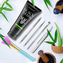 Load image into Gallery viewer, Blackhead Remover Mask 3-in-1 Votala Blackhead Removal Mask, Purifying Peel Off Mask with Acne &amp; Blackhead Extractor Kit and Silicone Brush, Deep Cleansing Blackheads Removal Kit
