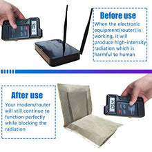 Load image into Gallery viewer, WiFi Router Cover EMF Radiation Shielding Cover, RF Blocking Wireless Router Shielding Guard, Blocks 5G Radiation Protective Cover (13.7‘’ x 15.7‘’)
