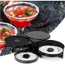 Load image into Gallery viewer, 1 Pack 3 Tier Bar Glass Rimmer for Margarita and Cocktail, Bartender Tool,Salt Box Spice Container
