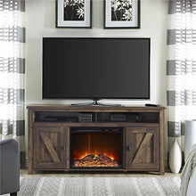 Load image into Gallery viewer, Ameriwood Home Farmington Electric Fireplace TV Console for TVs up to 60", Rustic
