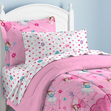 Load image into Gallery viewer, Dream Factory Magical Princess Ultra Soft Microfiber Girls Comforter Set, Pink, Twin
