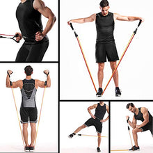 Load image into Gallery viewer, Recredo Resistance Bands Set 13pcs, Workout Bands, Exercise Bands Set with Door Anchor, Handles and Ankle Straps, Stackable Up to 150 lbs, for Resistance Training, Physical Therapy, Home Workouts
