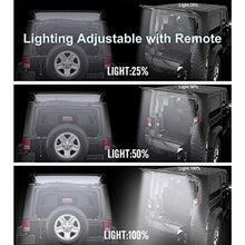 Load image into Gallery viewer, LE-JX Led Rear Glass Lift Gate Dome Light Bar for Wrangler 2007-2018 - JK JKU, 2018-2020 JL JLU, 1997–2006 TJ Rear Cargo Tailgate Light Led Liftgate Dome Light Bar,Lighting Adjustable with Remote
