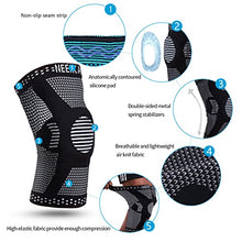 Load image into Gallery viewer, NEENCA Professional Knee Brace,Knee Compression Sleeve Support for Men Women with Patella Gel Pads &amp; Side Stabilizers,Medical Grade Knee Pads for Running,Meniscus Tear,ACL,Arthritis,Joint Pain Relief
