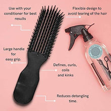 Load image into Gallery viewer, Felicia Leatherwood Red Detangler Brush - For Kinky, Curly, Wavy 4c or Straight Hair - Tame Your Tangles Smooth Your Coils - Pain Free for All Ages
