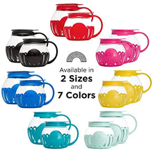 Load image into Gallery viewer, Ecolution Patented Microwave Micro-Pop Popcorn Popper, Borosilicate Glass, 3-in-1 Lid, Dishwasher Safe, BPA Free, 3 Quart Family Size, Red
