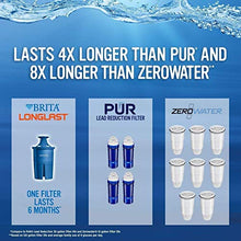 Load image into Gallery viewer, Brita Longlast Water Filter Replacement Filter for Pitcher and Dispensers, Reduces Lead,BPA Free 4 Count
