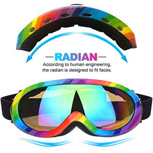 Load image into Gallery viewer, Ski Goggles, Pack of 2, Snowboard Goggles for Kids, Boys &amp; Girls, Youth, Men
