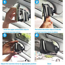 Load image into Gallery viewer, Rear View Mirror, Kitbest Universal Anti Glare Car Interior Rearview Mirror, Panoramic Rear View Mirror – Clip On – Wide Angle – Convex - for Car SUV Trucks (11.8” L X 2.9” H)
