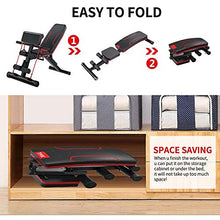 Load image into Gallery viewer, HOLATO Adjustable Weight Bench for Full Body Workout ,Foldable Workout Bench Home Gym Weightlifting and Strength Training,Multi-Purpose Sit up Bench Portable Exercise Bench
