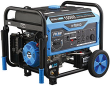 Load image into Gallery viewer, Pulsar PG10000B16 Portable Dual Fuel Generator-8000 Rated 10000 Peak Watts-Gas &amp; LPG Electric Start-Switch-&amp;-Go Build in, RV Ready-CARB Compliant, 10, 000W, Black
