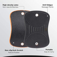 Load image into Gallery viewer, FEZIBO Standing Desk Anti Fatigue Mat Wooden Wobble Balance Board Stability Rocker with Ergonomic Design Comfort Floor Mat (Medium, Obsidian Black)
