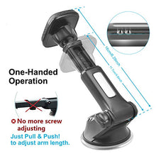 Load image into Gallery viewer, Magnetic Phone Car Mount,APPS2Car Universal Dashboard Windshield Industrial-Strength Suction Cup Car Phone Mount Holder with Adjustable Telescopic Arm,6 Strong Magnets,for All Cell Phones
