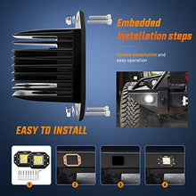 Load image into Gallery viewer, Nilight 2PCS 42W Flush Mount LED Light Pods Upgraded Spot Flood Combo Beam Driving Light LED Work Light Backup Light Reverse Light Grill Mount Light for Offroad 4x4 Truck SUV Jeep, 2 Years Warranty
