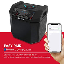 Load image into Gallery viewer, ION 50W Outdoor Echo Dot Speaker Dock/Portable Alexa Accessory With Bluetooth Connectivity and 50 Hour Rechargeable Battery, Tailgater Smart
