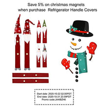 Load image into Gallery viewer, Christmas Decorations Gnomes Refrigerator Handle Covers Set of 8PCS Christmas Kitchen Decor Appliance Handle Covers-Microwave Oven Dishwasher Fridge Door Handle Covers for Christmas Holiday Decor
