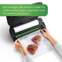 Load image into Gallery viewer, FoodSaver VS3150 Multi-Use Vacuum Sealing &amp; Food Preservation System with Additional Roll, Charcoal Stainless Steel, Black
