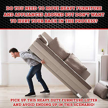 Load image into Gallery viewer, Heavy Duty Furniture Lifter with 4 Sliders for Easy and Safe Moving, Appliance Roller Suitable for Sofas, Couches and Refrigerators, Adjustable Height [Load Capacity: 660lbs Per Wheel]
