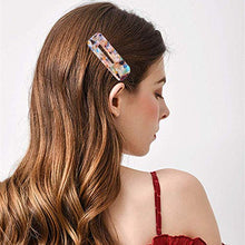 Load image into Gallery viewer, Souarts 16PCS Hair Clips Resin Hair Clip Pearl Hair Clip Acrylic Alligator Artificial Bridal Hair Barrettes Geometric Hair Styling Pins for Women, Ladies, Girls 1 Set (multicolor)
