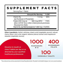 Load image into Gallery viewer, Jarrow Formulas Methyl B-12 &amp; Methyl Folate - 100 Chewable Tablets, Lemon - Bioactive Vitamin B12 &amp; B9 - Supports Energy Production, Brain Function &amp; Metabolism - Gluten Free - 100 Servings
