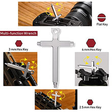Load image into Gallery viewer, Keychain Carry Allen Wrench, 2.5mm 3mm 4mm Hex Key, Slotted Screwdriver, EDC Multi-function Tool for Photographer Every Day Carry
