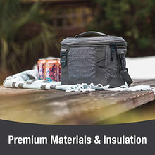 Load image into Gallery viewer, CleverMade Collapsible Soft Cooler Bag Tote - Insulated 30 Can Leakproof Small Cooler Box with Bottle Opener and Shoulder Strap for Lunch, Beach, and Picnic - Grey
