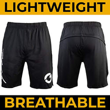 Load image into Gallery viewer, Gold BJJ Jiu Jitsu Shorts - IBJJF Approved No Gi Fight Short - for Grappling, MMA, Wrestling, Muay Thai &amp; Boxing (X-Small) Black
