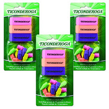 Load image into Gallery viewer, Ticonderoga Office and School Eraser Combination Set, 15 Eraser Multi-Pack, Multicolored (38931)(3Pack)
