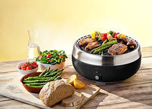 Load image into Gallery viewer, Grillerette Pro - The Smartest Portable BBQ Grill - Take Anywhere BBQ Grill - Battery Powered Fan - Anthracite Black Color
