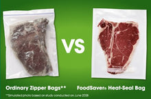Load image into Gallery viewer, FoodSaver 1-Quart Precut Vacuum Seal Bags with BPA-Free Multilayer Construction for Food Preservation, 20 Count
