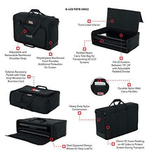 Load image into Gallery viewer, Gator Cases Padded Nylon Dual Carry Tote Bag for Transporting (2) LCD Screens, Monitors and TVs Between 19" - 24"; (G-LCD-TOTE-SMX2)
