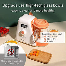 Load image into Gallery viewer, Baby Food Maker |6 in 1 Baby Food Processor nutribullet Baby Food Mill Bullet|Blender Grinder Steamer Warmer|Glass Bowl Auto Cleaning |Organic Healthy Multifunctional Machine for Infants Purees

