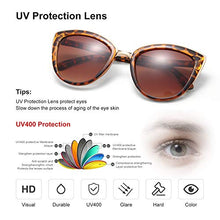 Load image into Gallery viewer, SKYWAY Retro Vintage Cat Eye Sunglasses for Women Fashion Driving Sun Glasses Anti Glare UV400 Protection Large PC Frame Classic Style Round Sunglass (Amber)
