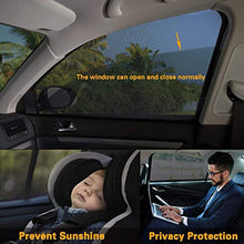 Load image into Gallery viewer, Emoly 2 Pack Car Side Window Sun Shade, Universal Car Rear Side Window Baby Kid Pet Breathable Sun Shade Mesh Backseat Fits Most Cars/SUVs
