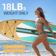 Load image into Gallery viewer, Inflatable Stand Up Paddle Board, 11'×33''×6''(6'' Thick) ISUP Non-Slip Deck,Bottom Fin for Paddling, Surf Control with Premium SUP Accessories &amp; Backpack for Youth Adults Beginner
