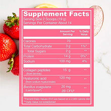 Load image into Gallery viewer, Vital Proteins Beauty Collagen Peptides Powder Supplement for Women, 120mg of Hyaluronic Acid - 15g of Collagen Per Serving - Enhance Skin Elasticity and Hydration - Strawberry Lemon - 9.6oz Canister
