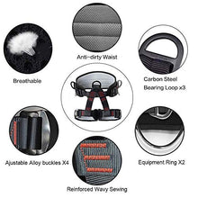 Load image into Gallery viewer, HandAcc Climbing belts, Thicken Professional Half Body Safety Belt for Rock Climbing, Fire Rescue, Expanding Training and Outdoor Adventure Activities
