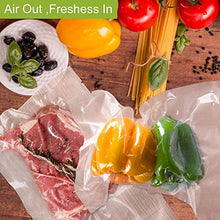 Load image into Gallery viewer, Premium!! VacYaYa 200 Quart Size 8 x 12 Inch Vacuum Sealer Freezer Storage Machine Bags for Food Saver,Vac Seal a Meal Bags with BPA Free Sous Vide Vaccume Seal Safe PreCut Bag
