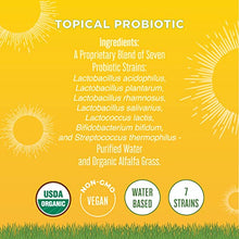 Load image into Gallery viewer, Probiotics for Women Men &amp; Kids | USDA Organic Probiotics for Skin Care Health | Topical Probiotic Spray | Topical Skincare Support Supplement | Vegan | Non-GMO | Gluten Free | 4 Fl Oz
