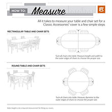 Load image into Gallery viewer, Classic Accessories Veranda Water-Resistant 72 Inch Rectangular/Oval Patio Table Cover

