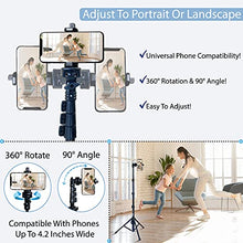 Load image into Gallery viewer, Fugetek 51" Professional Selfie Stick &amp; Tripod, Phone Holder, Removable Bluetooth Remote, Portable All in One, Heavy Duty Aluminum, Compatible with iPhone &amp; Android Devices, Non Skid Feet, Black
