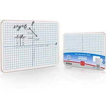 Load image into Gallery viewer, Dry Erase XY Axis Lap Board 9”X12” | Interactive Learning Coordinate Grid Whiteboard (Double Sided)
