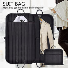 Load image into Gallery viewer, Men's Travel Clothing Bag, Essential Suit Bag for Air Travel, Gifts for Travelers Men (Black)
