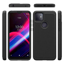 Load image into Gallery viewer, T-Mobile Revvl 4 Plus Case, TCL Revvl 4 Plus case with HD Screen Protector,Giner Dual Layer Heavy-Duty Military-Grade Armor Defender Protective Phone Case Cover for T-Mobile Revvl 4+ (Black Armor)
