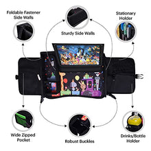 Load image into Gallery viewer, DMoose Kids Travel Tray Grey and Black | Bundle | Toddler Car Seat Lap Activity Tray with Padded Comfort Base
